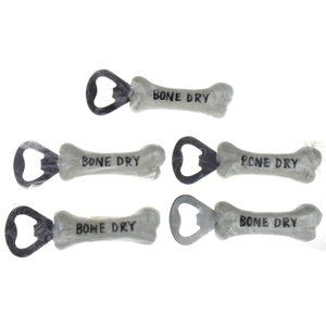 Ganz Dog Lover Bone Dry Bottle Opener Lot 5 Bone Shaped White Gift Party Favor